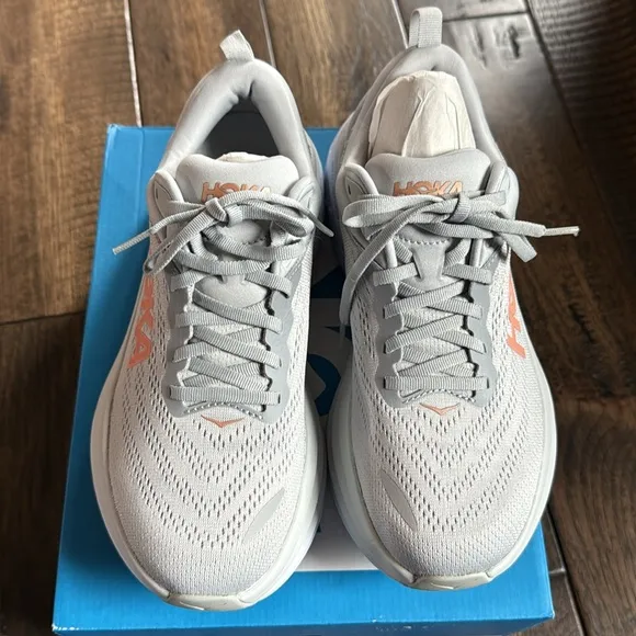 NEW | HOKA Bondi 8 Max Cushioned Road Running Womens Sneakers