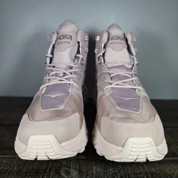 NEW Hoka One One Anacapa Mid GTX Mens Size 9.5 Gore-Tex Hiking Shoes Pink