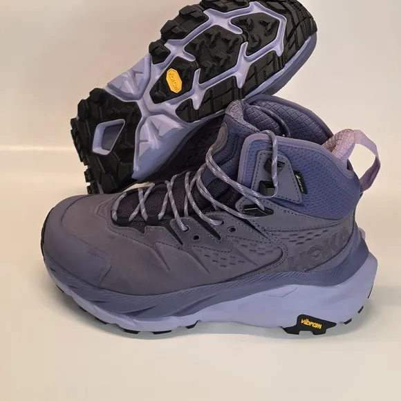 New Hoka One One KAHA 2 GTX Hiking Boots Gore-Tex Mid Purple Women’s Size 8.5