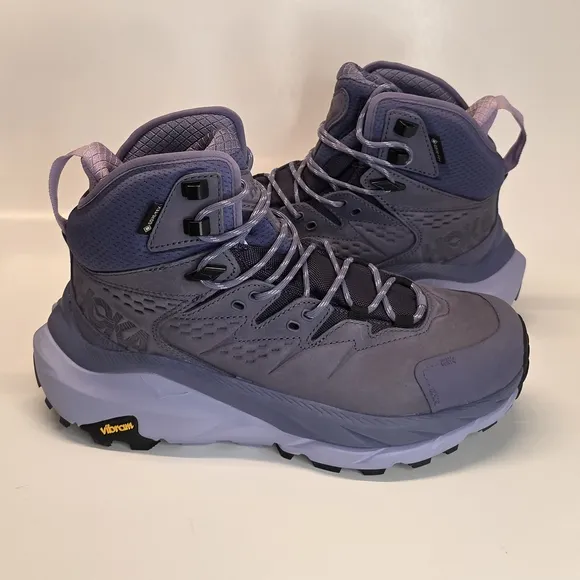 New Hoka One One KAHA 2 GTX Hiking Boots Gore-Tex Mid Purple Women’s Size 8.5