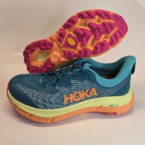 New Hoka One One Mafate Speed 4 Men's Shoes  Deep Lake Sneakers Size 10D &amp; 11D