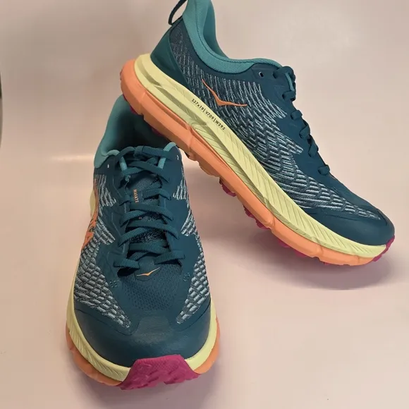 New Hoka One One Mafate Speed 4 Men's Shoes  Deep Lake Sneakers Size 10D &amp; 11D
