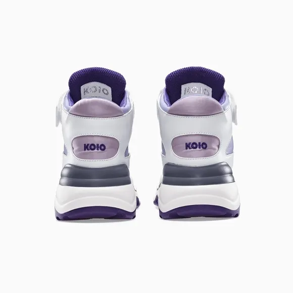 New! KOIO Aerobics Pearl Retro Colorblock High Top Platform Sneakers