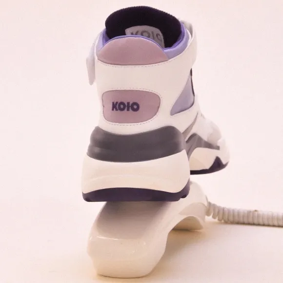 New! KOIO Aerobics Pearl Retro Colorblock High Top Platform Sneakers