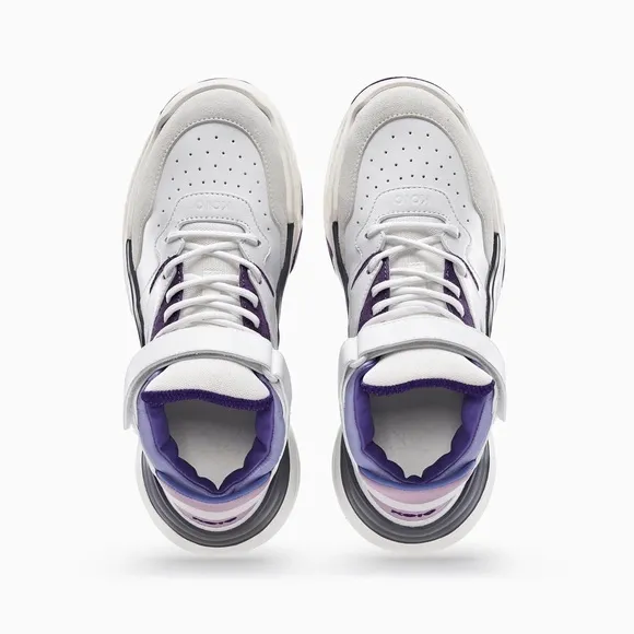 New! KOIO Aerobics Pearl Retro Colorblock High Top Platform Sneakers