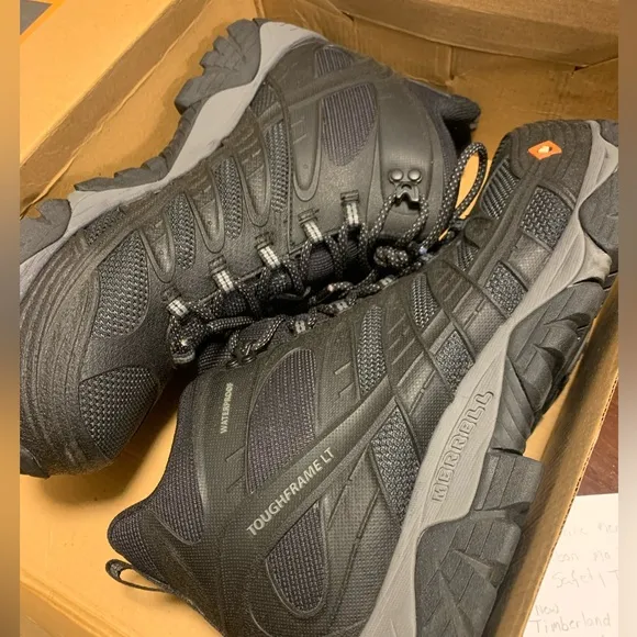 New men’s Merrill Moab Velocity Mid Waterproof Carbon Fiber Boots Size 11.5