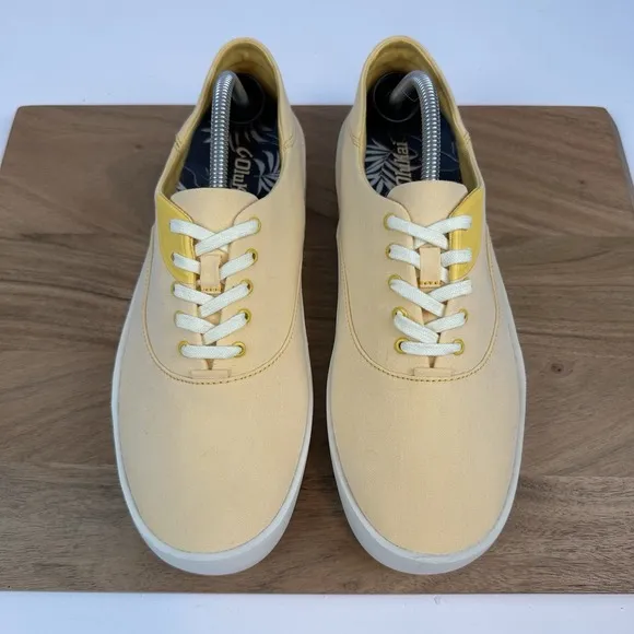 New Mens Olukai Tradewind Yellow Comfort Casual Shoes Sneakers Size 10 M