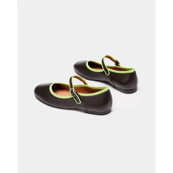 NEW NAGUISA women's adams maryjane shoes in brown