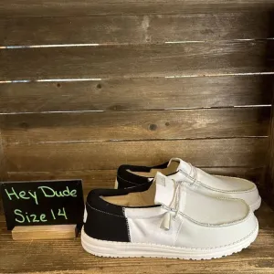New NIB Hey Dude Wally Tri Varsity Sport Mesh Colorblock Shoes Loafers Size 14 M