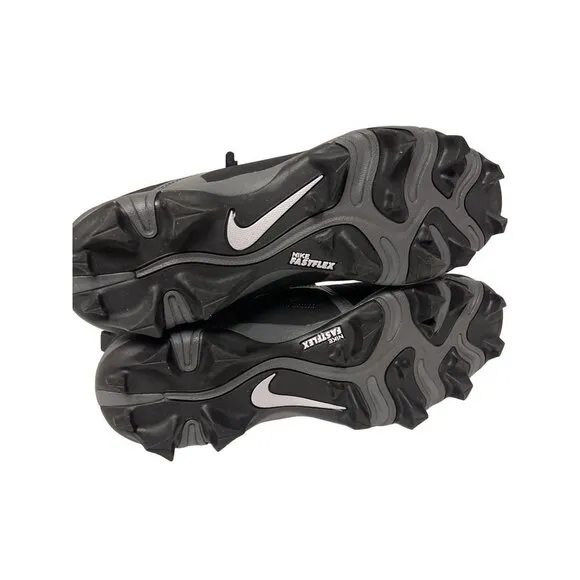 NEW! Nike Alpha Menace 3 Shark Black White Football Cleats Shoes Men's Size 9.5