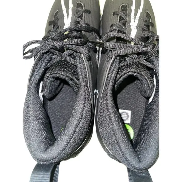 NEW! Nike Alpha Menace 3 Shark Black White Football Cleats Shoes Men's Size 9.5