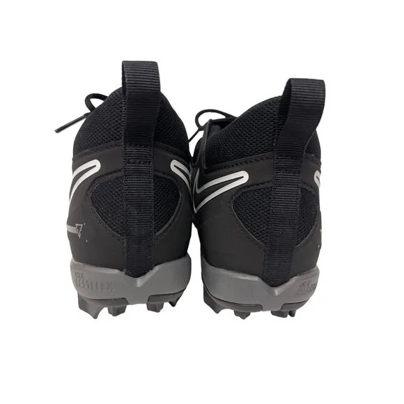 NEW! Nike Alpha Menace 3 Shark Black White Football Cleats Shoes Men's Size 9.5