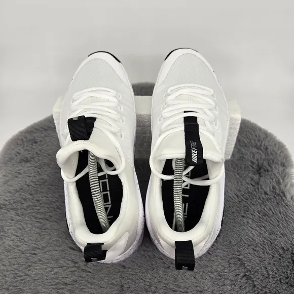 New Nike Free Metcon 6 'White Silver Black' Women's Workout Shoes Size 9