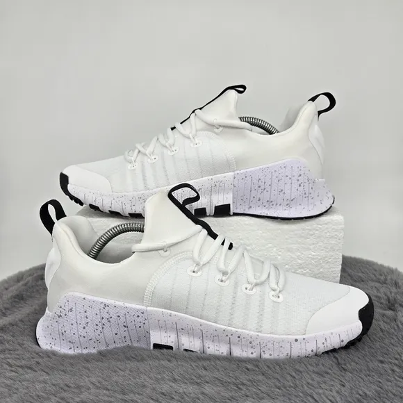 New Nike Free Metcon 6 'White Silver Black' Women's Workout Shoes Size 9