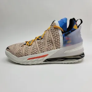 NEW Nike Lebron XVIII 18 Tan Multicolor Basketball Shoes Sneakers