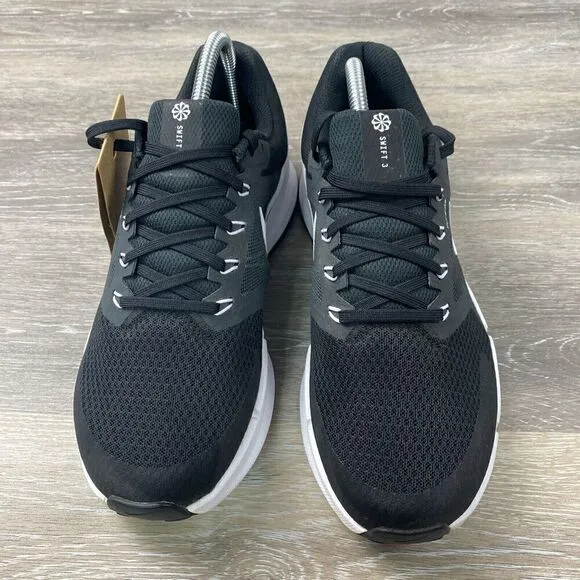 [New] Nike Run Swift 3 Size 7.5 Black/White DR2695 002