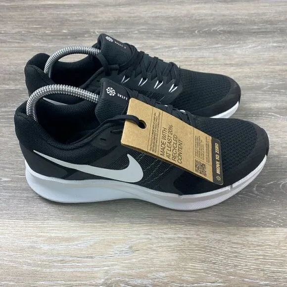 [New] Nike Run Swift 3 Size 7.5 Black/White DR2695 002