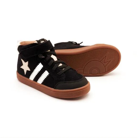 NEW OLDSOLES kid's wos high top shoes in black suede