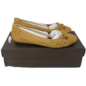 NEW Patricia Nash Bettina Womens Size 7 Flat Shoes Ochre Tan Leather NIB