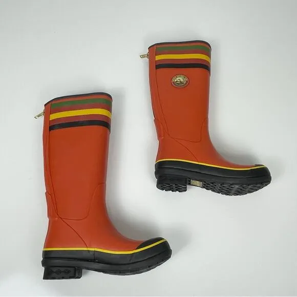 NEW Pendleton Heritage Rainier National Park Tall Rain Boots Red 6