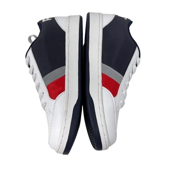 NEW Polo Ralph Lauren Sport Boy's Belden Red White Blue Sneakers Shoes Size 4.5
