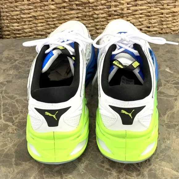 NEW Puma Exotek Nitro Facades Lace Up White Athletic Trainer Sneakers 39493001