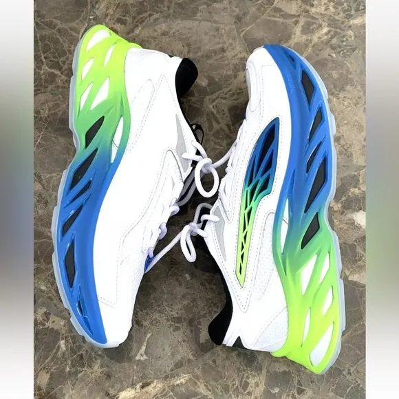 NEW Puma Exotek Nitro Facades Lace Up White Athletic Trainer Sneakers 39493001