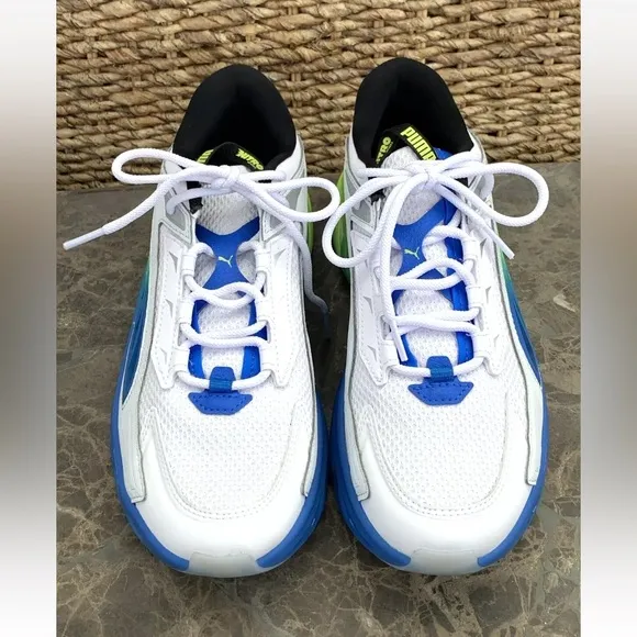 NEW Puma Exotek Nitro Facades Lace Up White Athletic Trainer Sneakers 39493001