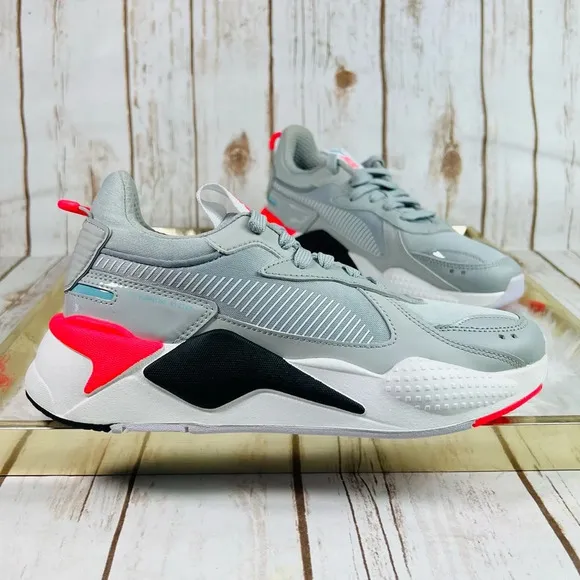 New PUMA RS-X Grey Pink Sneakers