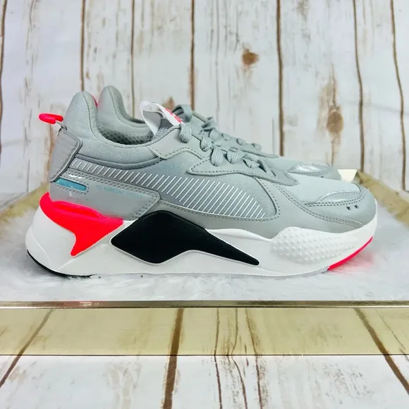 New PUMA RS-X Grey Pink Sneakers