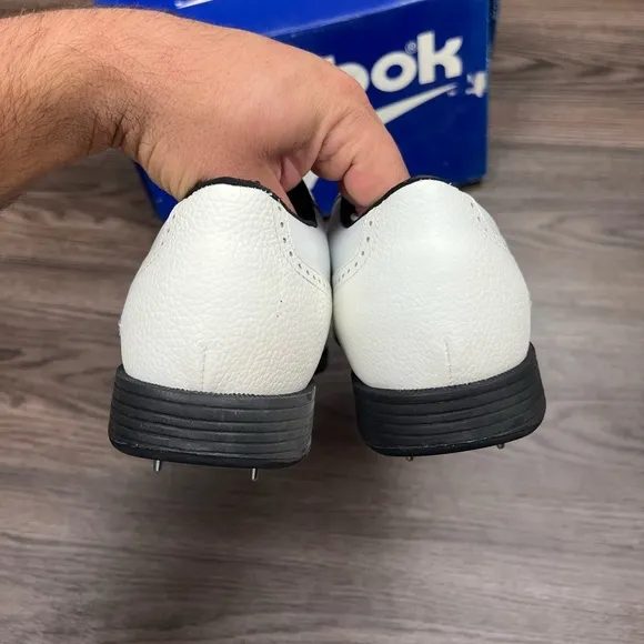 NEW Reebok White Wingtip Golf Shoes 9.5 M