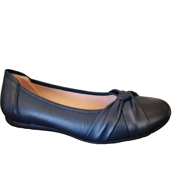 NEW SABRINAS women's london knotted flat shoes in navy
