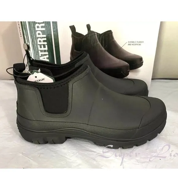 NEW Staheekum Men's Memory Foam Neoprene Ankle Rain Shoes