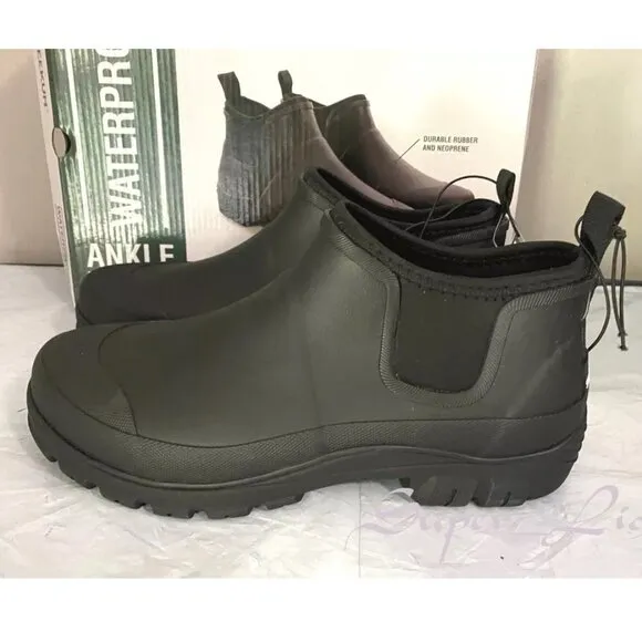 NEW Staheekum Men's Memory Foam Neoprene Ankle Rain Shoes