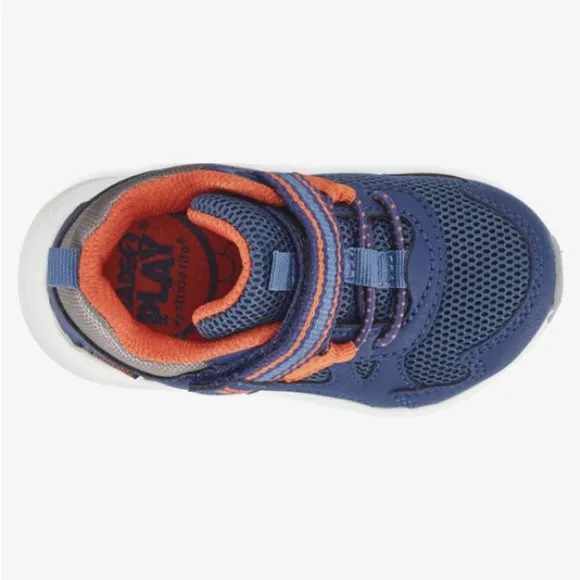 NEW Stride Rite Boys Sizes 5 - 6 (M &amp; W) Player Sneaker M2P Washable, Navy Multi