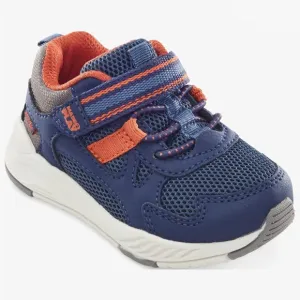 NEW Stride Rite Boys Sizes 5 - 6 (M &amp; W) Player Sneaker M2P Washable, Navy Multi