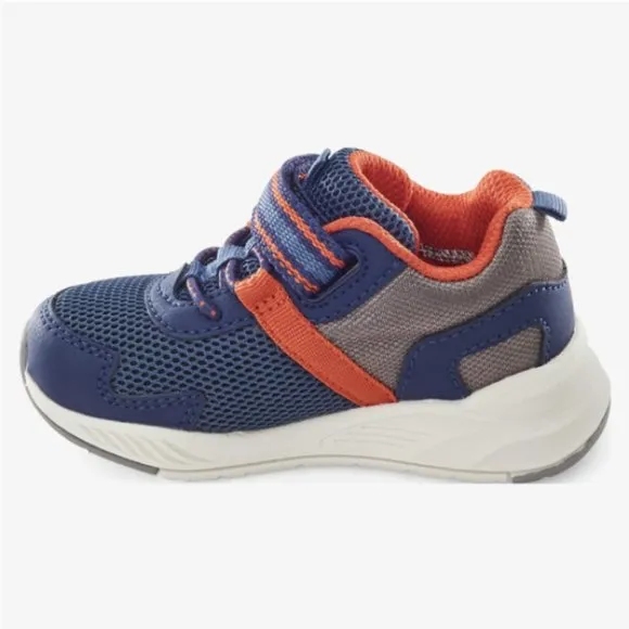 NEW Stride Rite Boys Sizes 5 - 6 (M &amp; W) Player Sneaker M2P Washable, Navy Multi