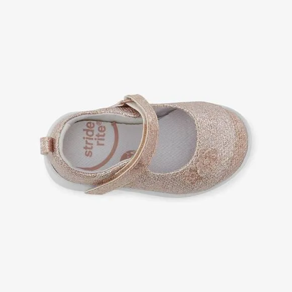 NEW STRIDE RITE kids holly-adapt shoe in rose gold