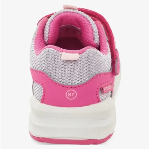 NEW Stride Rite Sizes 5- 10 Girls Player Sneaker Washable (M2P) - Pink Multi