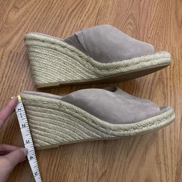 NEW! STUART WEITZMAN Pink Platform Mule Marabella Wedge Slip On Shoes 8 EU 38.5