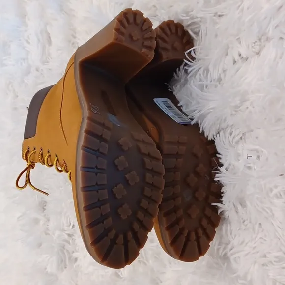 NEW TIMBERLAND Allington 6'' Womens Lace Up Heeled Boots SZ 8.5