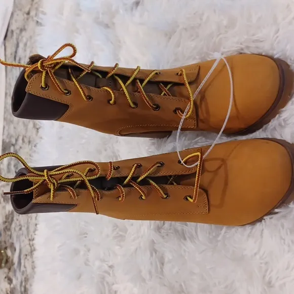 NEW TIMBERLAND Allington 6'' Womens Lace Up Heeled Boots SZ 8.5