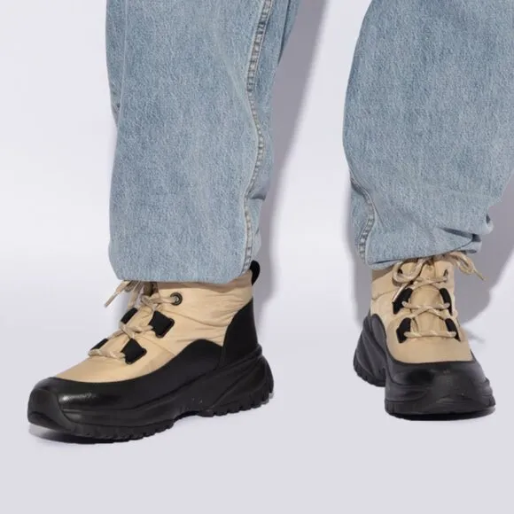 NEW UGG Waterproof Yose Puffer Lace Up Boots Mustard Seed for women 763mn