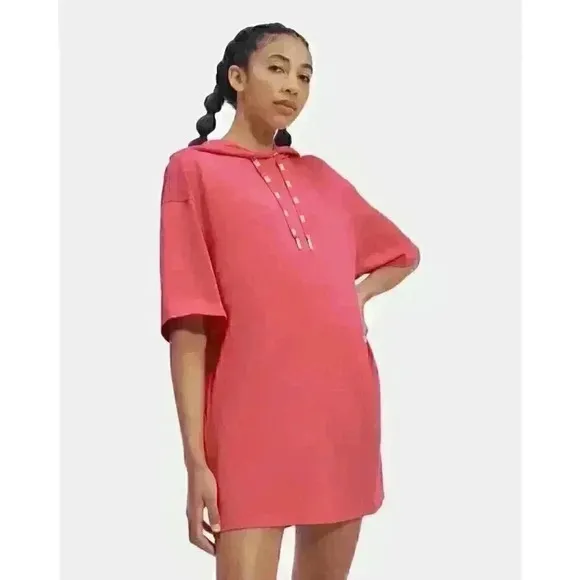 NEW! UGG Women's L Kassey Hooded T Shirt Dress