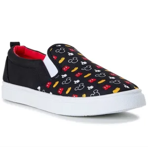 New Unisex Mickey Mouse Print Slip On Shoes Mens Size 11