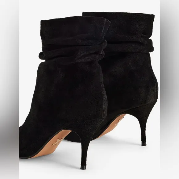 NEW with Tags (NWT) Brian Atwood x Express Suede Slouch Thin-Heeled Boots