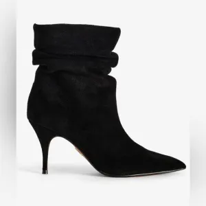 NEW with Tags (NWT) Brian Atwood x Express Suede Slouch Thin-Heeled Boots