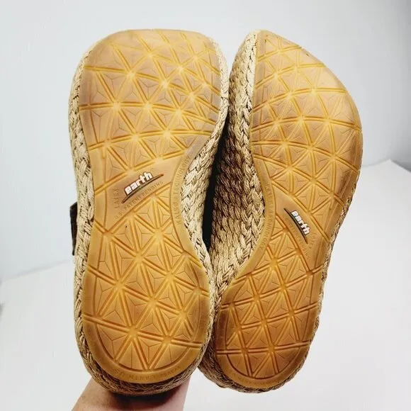 NEW Womens Earth Origins St Tropez Blue Espadrille Sandals shoes, size 10B $129