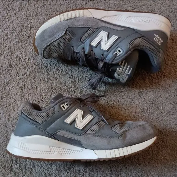 New Balance 530 Encap Running Sneakers Suede Men's Size 9 Gray PRE-OWNED