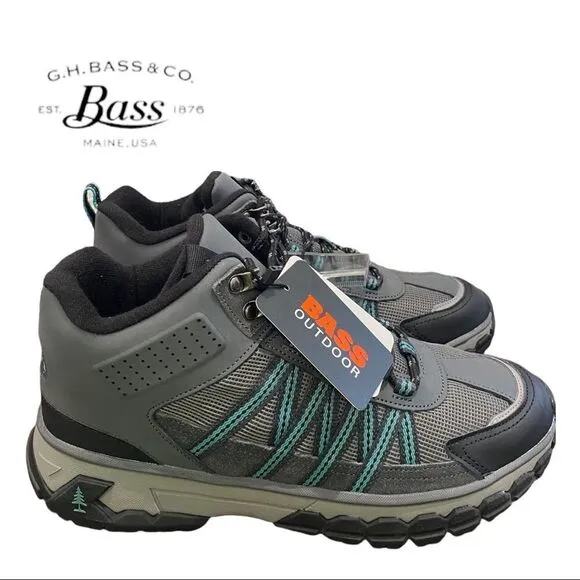 NEW G.H. Bass &amp; Co. Women's Water Resistant Peak Grey Hiker 2 Mid Boots